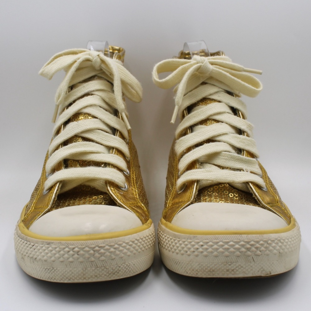 GOLD GF “GOTTA FLURT” DISCO || WOMENS HIGH TOPS